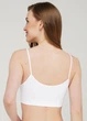 Бесшовный топ на тонких бретелях Giulia CAMI TOP L/XL White, женский топ из микрофибры - изображение 9