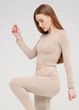 Топ укороченный с длинным рукавом Giulia CROP TOP S/M Beige-naturale, Спортивный топ с длинным рукавом - изображение 7