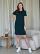 Платье-футболка в рубчик миди летнее женское Merlini Милан 700000152 L-XL Зеленое (700000152_2) - изображение 2
