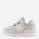 Дитячі кросівки для дівчинки New Balance 574 IV574CG1 21 (5US) Сірі (196307125239) - зображення 2