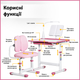 Комплект мебели Evo-Kids Стол + стул + полка + лампа (BD-23 PN) - изображение 2