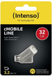 Pendrive Intenso CMobile Line Type C OTG Blister 32GB USB 3.2 Silver (3536480) - obraz 3