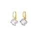 Срібні та позолочені сережки Spark зі Swarovski Cube KAG48418C - изображение 1