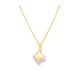 Срібний та позолочений кулон Spark зі Swarovski Cube NG48418AB - зображення 1