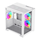Корпус комп'ютерний GameMax Infinity Mini White без блока живлення Minitower Білий - зображення 2