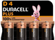 Лужні батарейки Duracell Plus Extra Life Mono D 1.5 В LR20 4 шт (5000394142039) - зображення 1