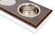 Миски та контейнери Harley and Cho Lunch Bar Brown Wood + White Три миски на підставці S (3300093) - зображення 3