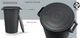 Бак для сміття Prosperplast Smooth 120 л Чорний (5905197463322) - зображення 3