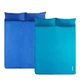 Килимок надувний двомісний з подушкою Naturehike 185*130 NH18Q010-D peacock blue - изображение 4