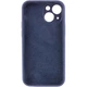 Чехол Fiji Silicone Case Full Camera для Apple iPhone 15 Plus бампер накладка с защитой камеры Navy Blue - изображение 2