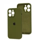 Чехол Fiji Silicone Case Full Camera для Apple iPhone 12 Pro бампер накладка с защитой камеры Army Green - изображение 1