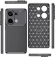 Чехол Fiji Ultimate Carbon для Xiaomi Redmi Note 13 противоударный бампер черный - изображение 3