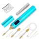 Паяльник Аккумуляторный BS45 c тремя жалами беспроводной, зарядка USB - Синий - изображение 1