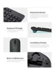 Комплект бездротовий клавіатура та миша Xiaomi Mi Mijia Wireless Keyboard and Mouse Combo (BHR6100GL) - зображення 9