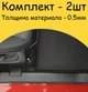 Накладки на внутренние пороги SUBARU OUTBACK IV BM 2009-2014 2 шт. Нержавейка Цвет Черный Карбон - изображение 3