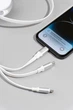 Кабель Proove Triple Sync 3 in1 Type-C + Micro USB + Lightning (1.2m) (white) - изображение 4