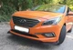 Пластиковая губа на бампер Hyundai Sonata молдинг бампера юбка универсальная черная. - изображение 3