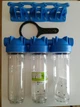 Комплект фільтр-колба Atlas 10 DP-TRIO 3/4" OT-TS + картриджі для систем очищення BioSystems Осмос (PP/СТО/РР) - зображення 2