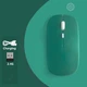 Бездротова комп'ютерна миша Wireless Mous 2,4G USB на акумуляторі зелена - изображение 1