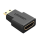 Адаптер UGREEN Mini HDMI Male to HDMI Female Adapter (Black)(UGR-20101) (UGR-20101) - изображение 1