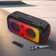 Беспроводная портативная Bluetooth колонка акустика с LED подсветкой BKK Караоке BT Speaker B65 | 120 Вт, AUX/TF/USB Черный - изображение 3