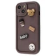 Чохол мультяшний з фігурками Pretty Things Case для Apple iPhone 13 Brown Bear - зображення 1