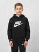 Детское теплое худи на флисе для мальчика Nike K Nsw Club Flc Hdy Hbr FD2988-010 128-137 см Black/White (196606977614) - изображение 1