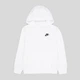 Детское теплое худи для мальчика Nike K Nsw Club Flc Hdy Lbr FD3000-100 131-140 см White/Black (196607046326) - изображение 5