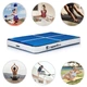Килимок надувний inSPORTline Aircase 200x140 см, біло-синій - изображение 2