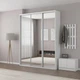 Шафа-купе IDEA серія 2 190 x 60 x 240 см Білий Дзеркало - изображение 1