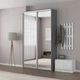 Шафа-купе IDEA серія 5 140 x 60 x 210 см Антрацит Дзеркало - изображение 1