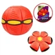 Літаючий м'яч трансформер з лід підсвіткою Фрісбі НЛО Flat Ball Disc Літаюча тарілка для дітей Червоний - зображення 3