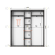 Шафа-купе IDEA серія 6 190 x 45 x 210 см Венге темний Дзеркало - изображение 2