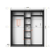 Шафа-купе IDEA серія 6 190 x 60 x 210 см Антрацит - изображение 2