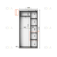 Шафа-купе IDEA серія 5 100 x 45 x 210 см Венге темний - изображение 2