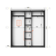 Шафа-купе IDEA серія 6 190 x 45 x 210 см Антрацит Дзеркало - изображение 2