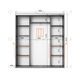 Шафа-купе IDEA серія 7 190 x 45 x 210 см Венге темний - изображение 2