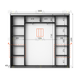 Шафа-купе IDEA серія 7 230 x 45 x 210 см Антрацит - изображение 2