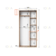 Шафа-купе IDEA серія 5 100 x 45 x 210 см Дуб сонома - изображение 2