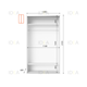 Шафа-купе IDEA серія 9 120 x 60 x 210 см Білий - изображение 2