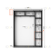 Шафа-купе IDEA серія 5 160 x 45 x 210 см Антрацит - изображение 2
