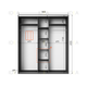 Шафа-купе IDEA серія 6 180 x 60 x 210 см Антрацит - изображение 2