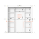 Шафа-купе IDEA серія 7 190 x 45 x 210 см Білий - изображение 2