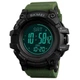 Мужские часы Skmei 1356AG Army Green + Compass - изображение 2