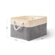 Ящик для хранения с ручками MBM HOME TH-10 M GRAY/BEIGE текстильный серо-бежевый - изображение 3