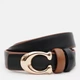 Женский кожаный двусторонний ремень Borsa Leather CV1ZK-119br-brown/black - изображение 2