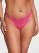 Жіночий комплект (бюст+трусики стрінги) Victoria's Secret (144000415904) Shine Strappy Unlined 70B/XS рожевий - зображення 7