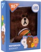 Пухнастий блокнот YES Line Friends Brown 165 х 130 80 аркушів Лінія (151745) - зображення 2
