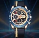 Наручные Кварцевые Мужские Часы Cayon 1996 CH0342 Gold-Blue - изображение 4