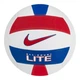 Мяч волейбольный Nike ALL COURT LITE VOLLEYBALL DEFLATED WHITE/UNIVERSITY RED/GAME ROYAL/UN size 5 (N.100.9071.124.05 5) - изображение 2